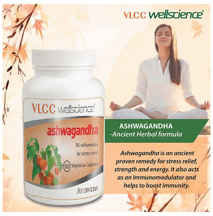 VLCC Wellscience Ashwagandha Vegetarian Capsule