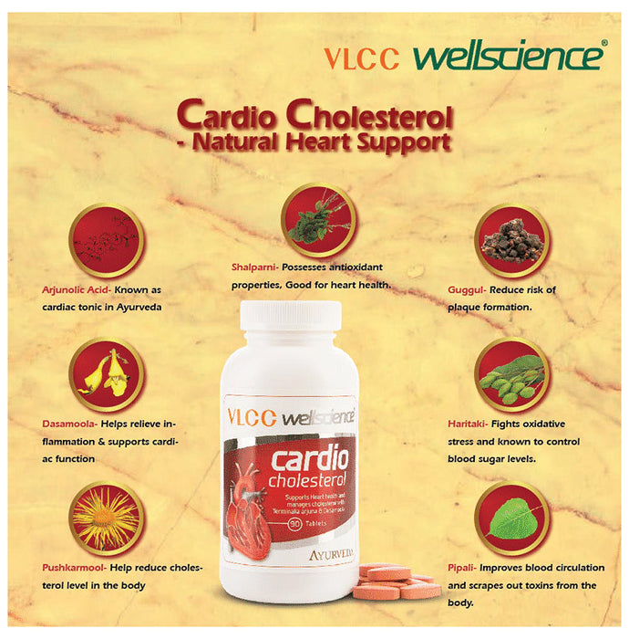 VLCC Wellscience Cardio Cholesterol Tablet