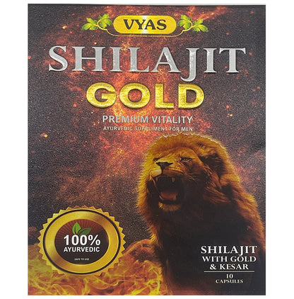 Vyas Shilajit Gold Premium Vitality Capsule For Men - Classic Derma