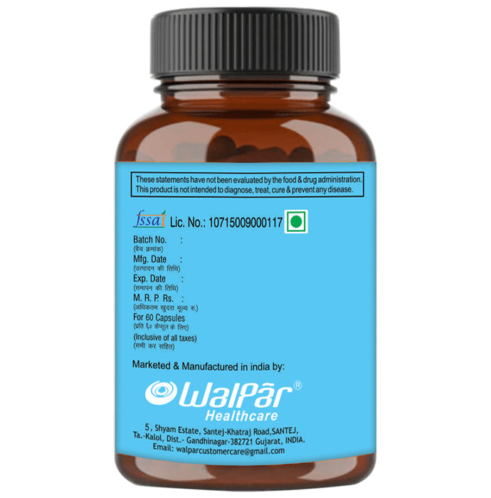 Walpar Flaxseed Oil 1000mg Hard Gelatin Capsule