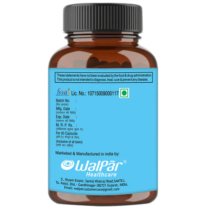 Walpar Flaxseed Oil 1000mg Hard Gelatin Capsule