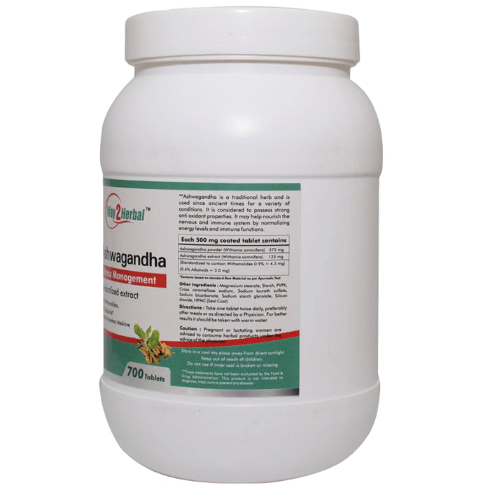 Way2Herbal Ashwagandha Stress Management Tablet