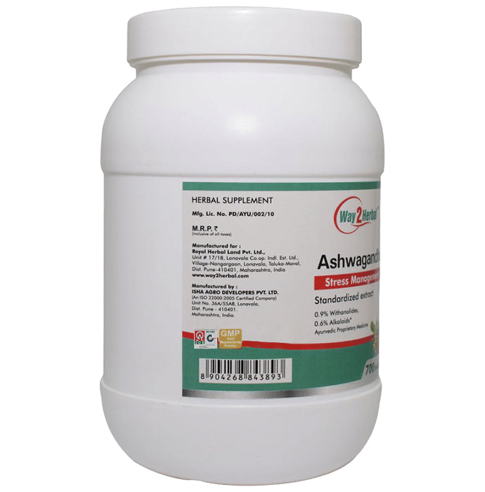 Way2Herbal Ashwagandha Stress Management Tablet
