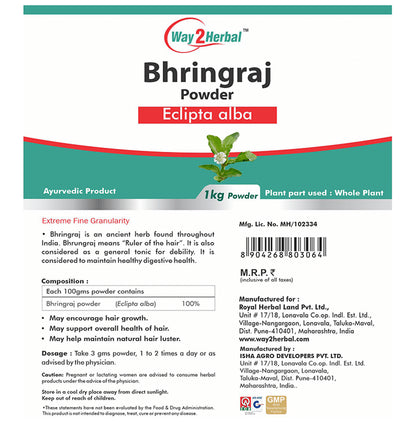 Way2Herbal Bhringraj Powder