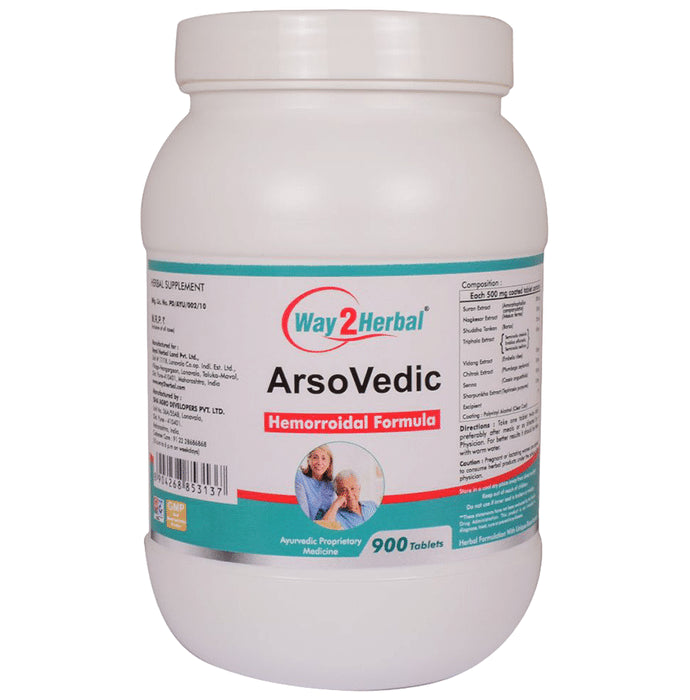 Way2Herbal Hemorroidal Formula Arsovedic Tablet - Classic Derma