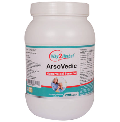 Way2Herbal Hemorroidal Formula Arsovedic Tablet - Classic Derma