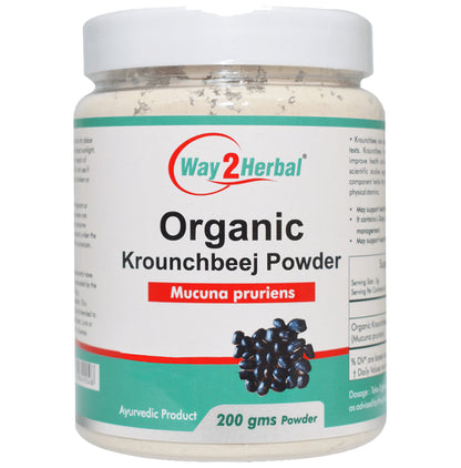 Way2Herbal Organic Krounchbeej Mucuna Pruriens Powder - Classic Derma