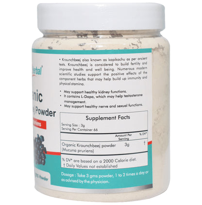 Way2Herbal Organic Krounchbeej Mucuna Pruriens Powder