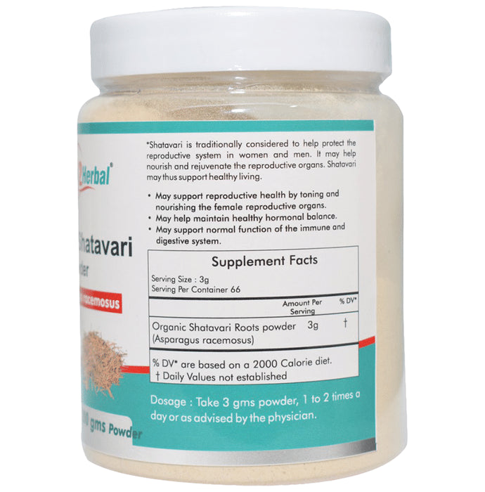 Way2Herbal Organic Shatavari Asparagus Racemosus Powder