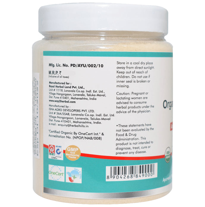 Way2Herbal Organic Shatavari Asparagus Racemosus Powder