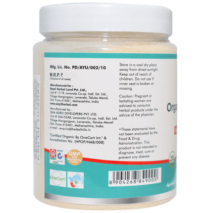 Way2Herbal Organic Shatavari Asparagus Racemosus Powder