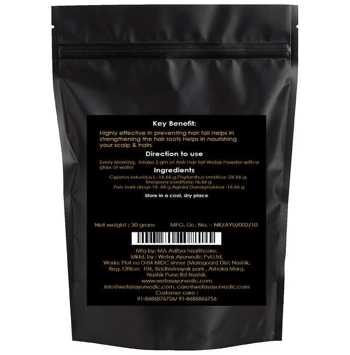 Wefas Ayurvedic Anti-Hair Fall Wefas Powder