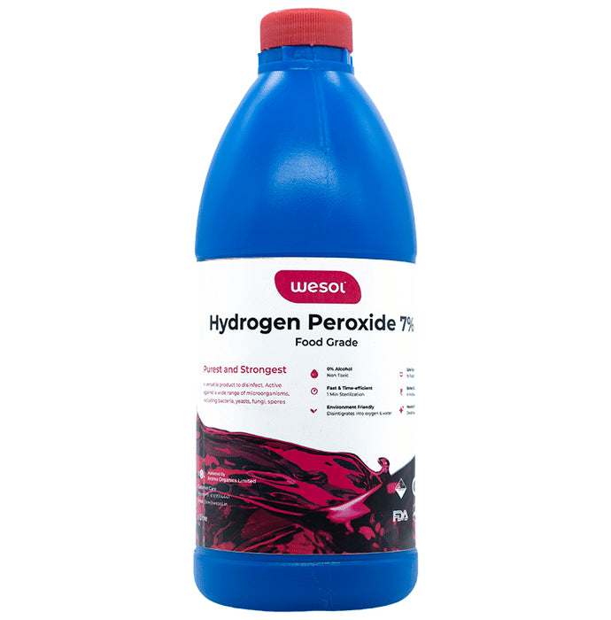 Wesol Food Grade 7% Hydrogen Peroxide Disinfectant Multi Surface Cleaner Liquid - Classic Derma