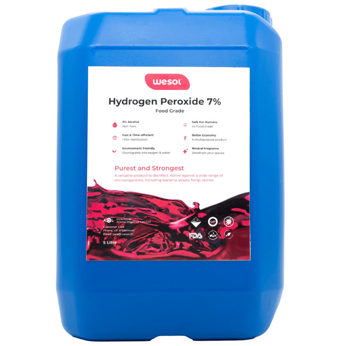 Wesol Food Grade 7% Hydrogen Peroxide Disinfectant Multi Surface Cleaner Liquid - Classic Derma