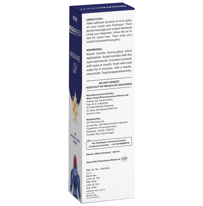 West-Coast Migraneed Migraine Oil
