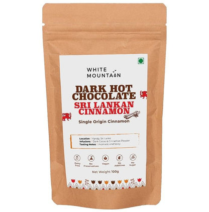 White Mountain Dark Hot Chocolate Sri Lankan Cinammon - Classic Derma