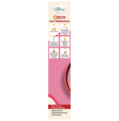 Whole Organix Oragnic Baby Cereal Stage 4, 12 Months Ragi, Rice & Strawberry