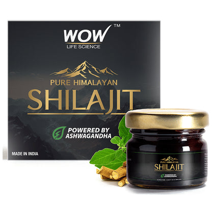 WOW Life Science Pure Himalayan Shilajit Powered by Ashwagandha Resin