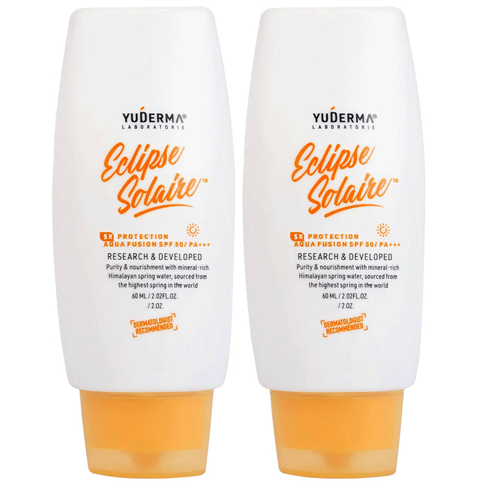Yuderma Eclipse Solaire 5x Protection Aqua Fusion Cream (60ml Each) - Classic Derma
