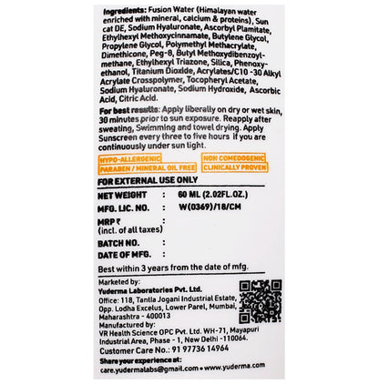 Yuderma Eclipse Solaire 5x Protection Aqua Fusion Cream (60ml Each)