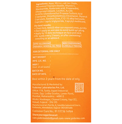 Yuderma Eclipse Solaire Mattifying Sunscreen (60ml Each) SPF 50 PA+++