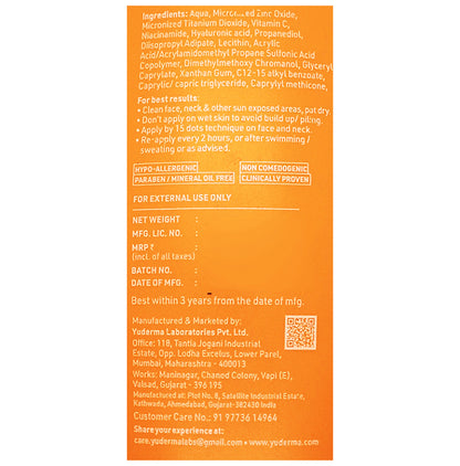 Yuderma Eclipse Solaire Mattifying Sunscreen (60ml Each) SPF 50 PA+++