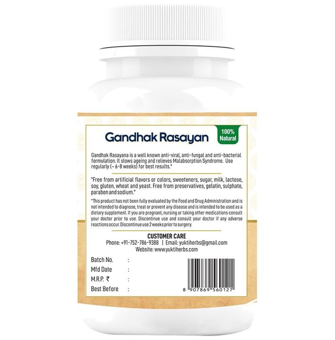 Yukti Herbs Gandhak Rasayana Tablet