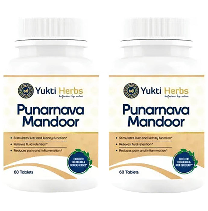 Yukti Herbs Punarnava Mandoor Tablet (60 Each) - Classic Derma