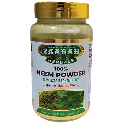 Zaarah Herbals 100% Neem Powder - Classic Derma
