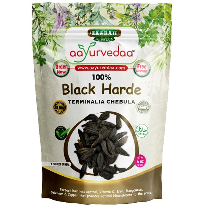 Zaarah Herbals Aayurvedaa 100% Black Harde - Classic Derma