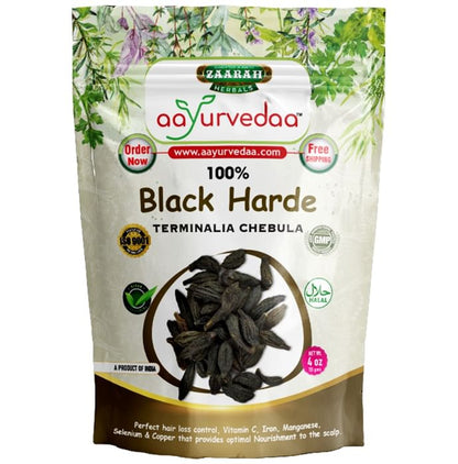 Zaarah Herbals Aayurvedaa 100% Black Harde - Classic Derma