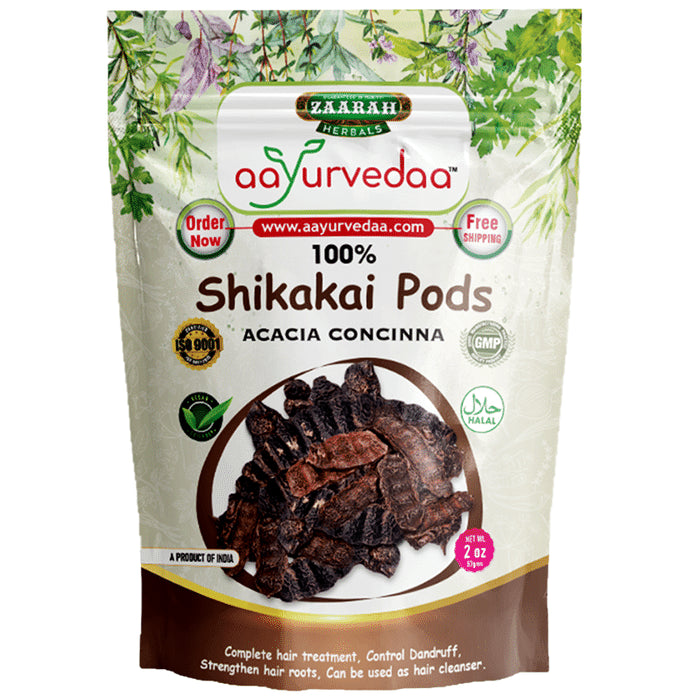 Zaarah Herbals Aayurvedaa 100% Shikakai Pods - Classic Derma
