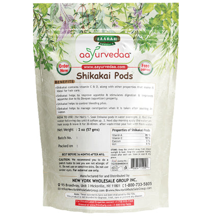 Zaarah Herbals Aayurvedaa 100% Shikakai Pods
