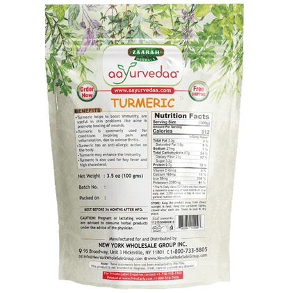 Zaarah Herbals Aayurvedaa 100% Turmeric