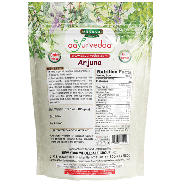 Zaarah Herbals Aayurvedaa Arjuna