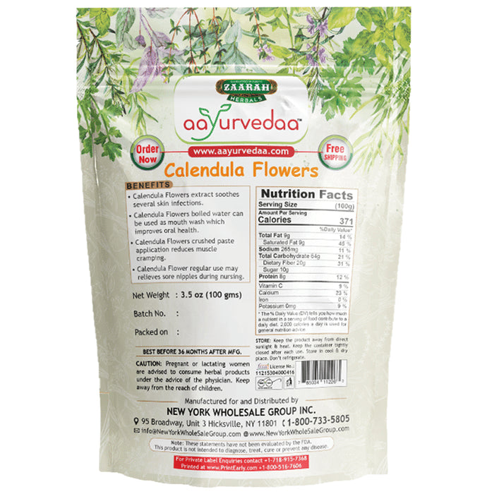 Zaarah Herbals Aayurvedaa Calendula Flower