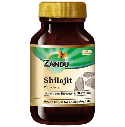 Zandu Shilajit Capsule for Energy & Stamina - Classic Derma