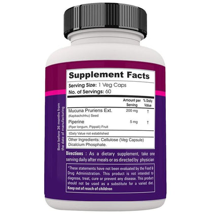 Zenith Nutrition Mucuna Pruriens Plus 200mg Capsule