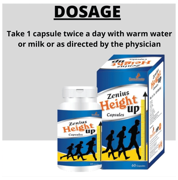 Buy Zenius Height Up Capsule for Height Increase Online | Classic Derma ...