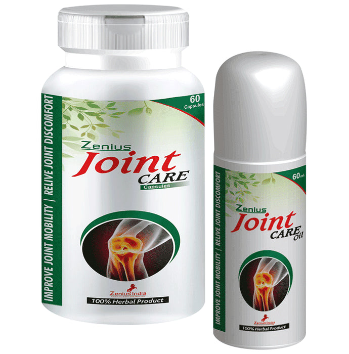 Zenius Joint Care Kit for Muscle, Bone, Joint Support Capsules for Pain Relief Combo - Classic Derma