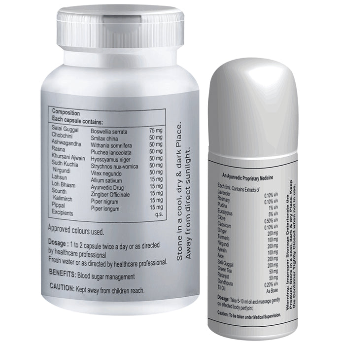 Zenius Joint Care Kit for Muscle, Bone, Joint Support Capsules for Pain Relief Combo