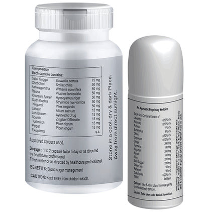 Zenius Joint Care Kit for Muscle, Bone, Joint Support Capsules for Pain Relief Combo