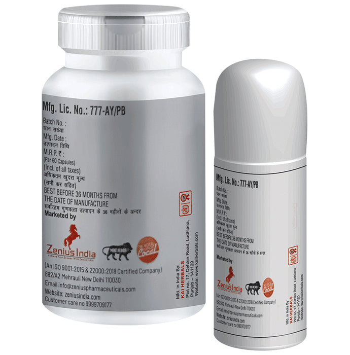 Zenius Joint Care Kit for Muscle, Bone, Joint Support Capsules for Pain Relief Combo