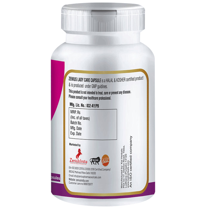Zenius Lady Care Capsule for Leucorrhoea/White Discharge