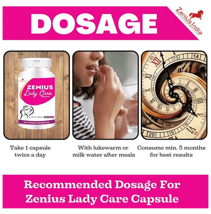 Zenius Lady Care Capsule for Leucorrhoea/White Discharge