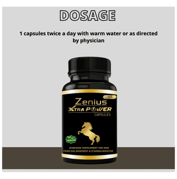 Zenius Xtra Power Capsules | for Penis Enlargement & Stamina Booster