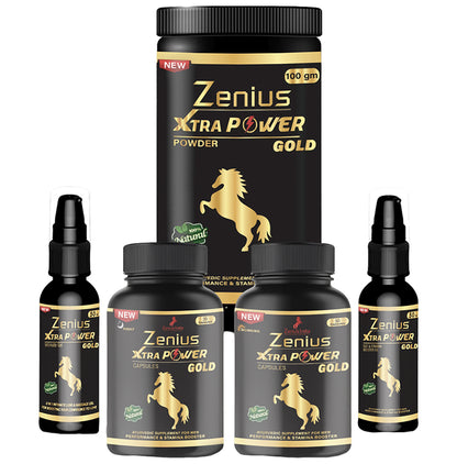 Zenius Xtra Power Gold Kit | for Sexual Performance & Stamina - Classic Derma