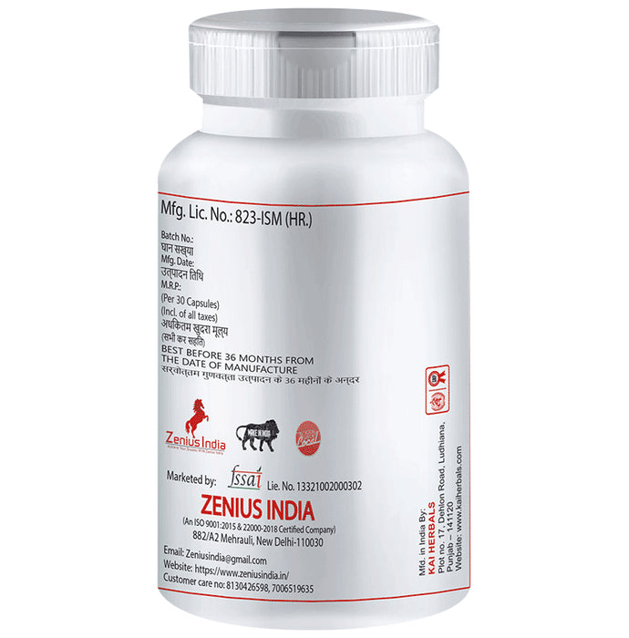 Zenius Zinga Lala Capsules | Improves Strength & Stamina for Age 35-50yrs