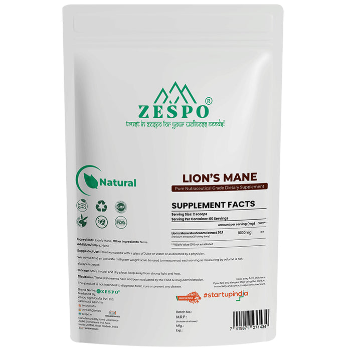 Zespo Lion's Mane Mushroom Powder