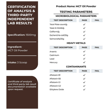 Zespo MCT Oil Powder with Prebiotic Fiber
